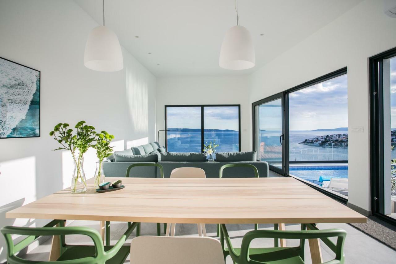 Holiday Home Olive Exclusive - 8 People, Heated Pool, Okrug Gornji, Sea View Trogir Buitenkant foto