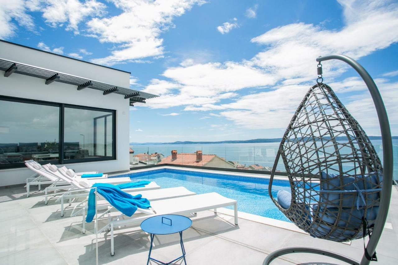 Holiday Home Olive Exclusive - 8 People, Heated Pool, Okrug Gornji, Sea View Trogir Buitenkant foto
