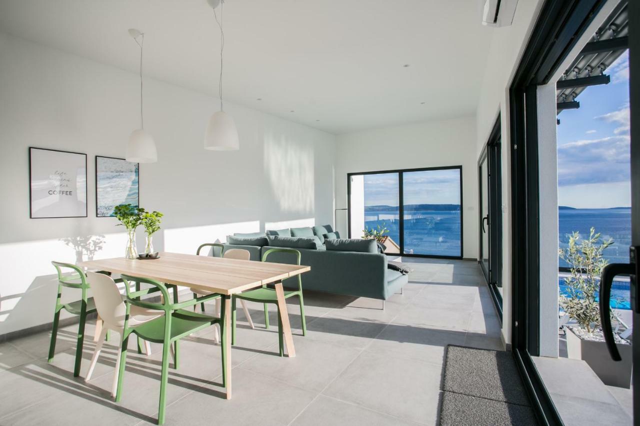 Holiday Home Olive Exclusive - 8 People, Heated Pool, Okrug Gornji, Sea View Trogir Buitenkant foto